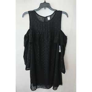 Black Cold Shoulder Old Navy Dress